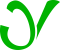 Logo of Jente Vets with the letters J and V in green